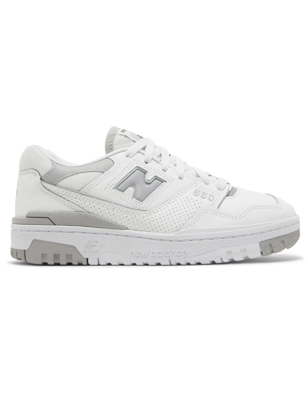 New Balance 550 White & Gray ‘Rain Cloud’ Sneakers Size 9.5